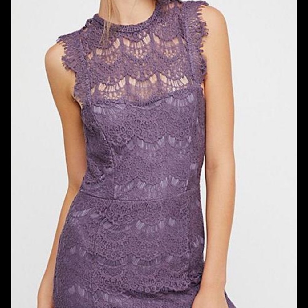 Purple free people dress